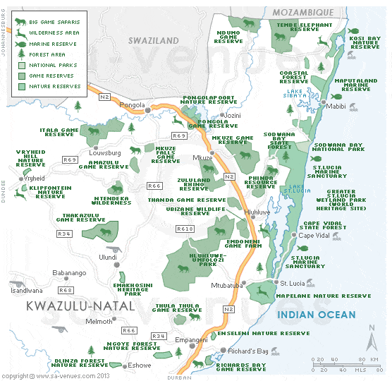 game reserves in kzn south africa