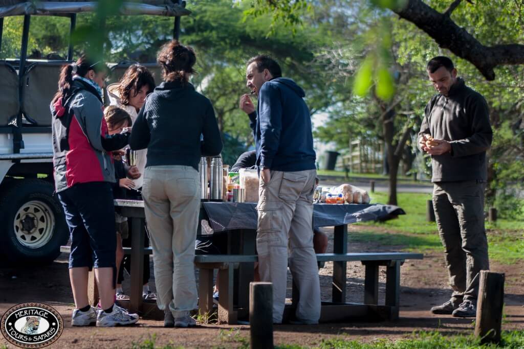 big 5 safari lunch in the bush