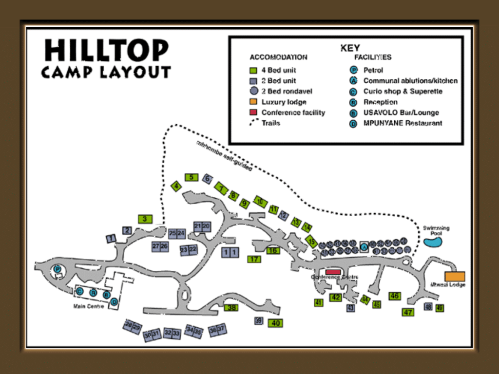 hluhluwe hilltop camp layout